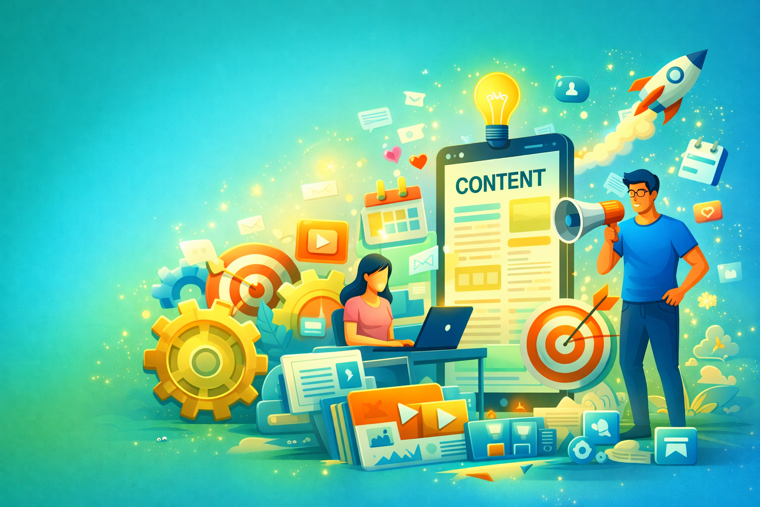 Content Marketing Illustration